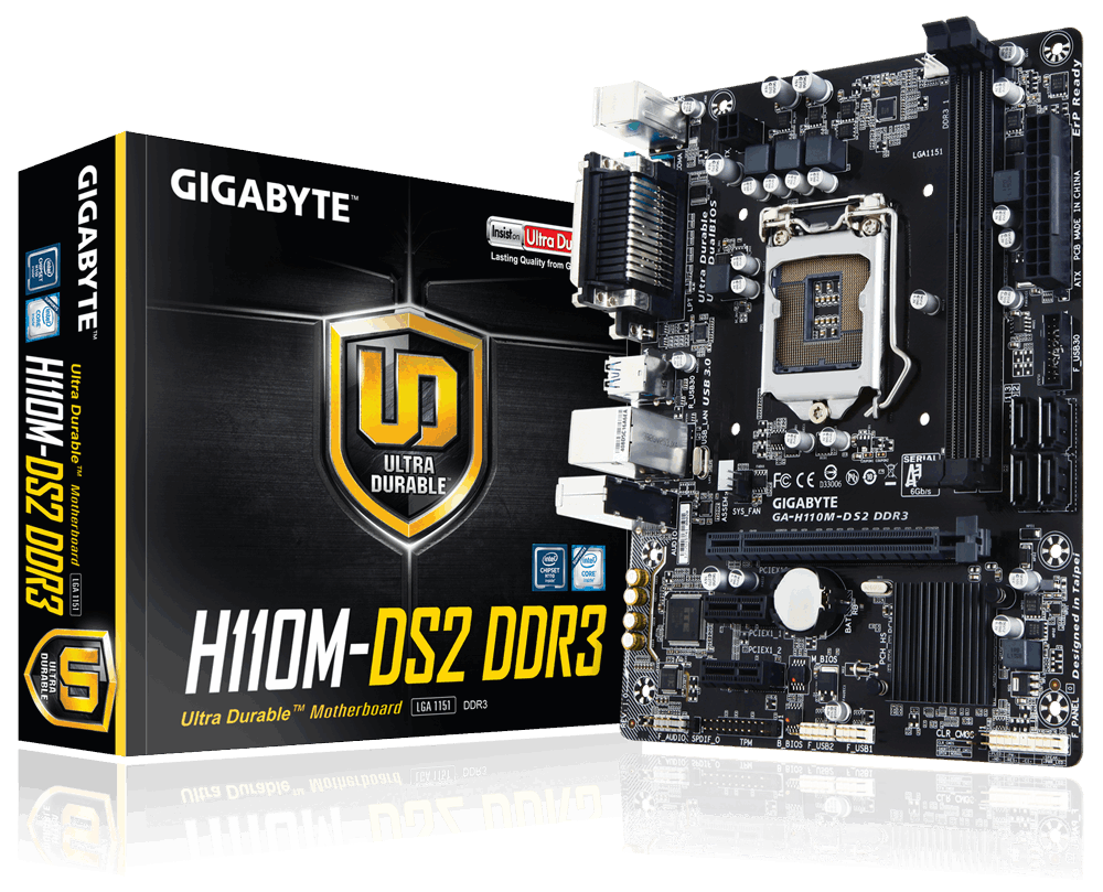 Main Gigabyte GA-H110M-DS2-DDR3, Socket 1151(GA-H110M-DS2-DDR3)