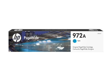 Mực in HP 972A Cyan Original PageWide Cartridge (L0R86AN)