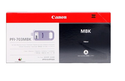 Mực in Mực đen mờ Canon PFI-703MBk