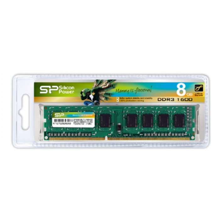 Ram DDR3 8Gb HASWELL Bus 1600MHz, Silicon Power for PC