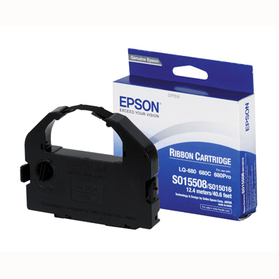 Ribbon Epson S015508 Black Ribbon Cartridge (680 chính hãng)
